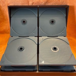 Bombay Company Wooden CD Case with Magnetic Closure Holds 24 CDs